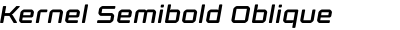Kernel Semibold Oblique